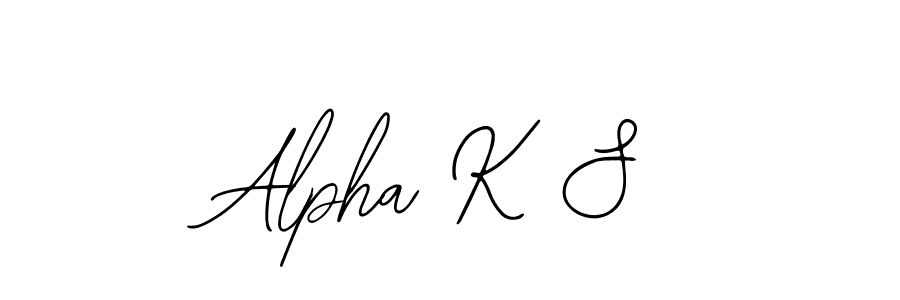 How to make Alpha K S signature? Bearetta-2O07w is a professional autograph style. Create handwritten signature for Alpha K S name. Alpha K S signature style 12 images and pictures png