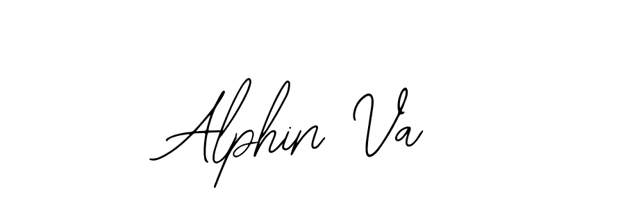 You should practise on your own different ways (Bearetta-2O07w) to write your name (Alphin Va) in signature. don't let someone else do it for you. Alphin Va signature style 12 images and pictures png