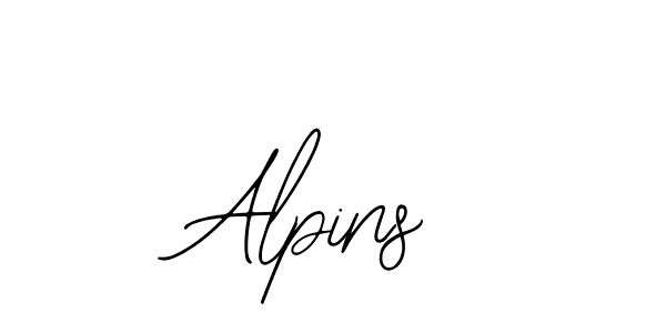 The best way (Bearetta-2O07w) to make a short signature is to pick only two or three words in your name. The name Alpins include a total of six letters. For converting this name. Alpins signature style 12 images and pictures png