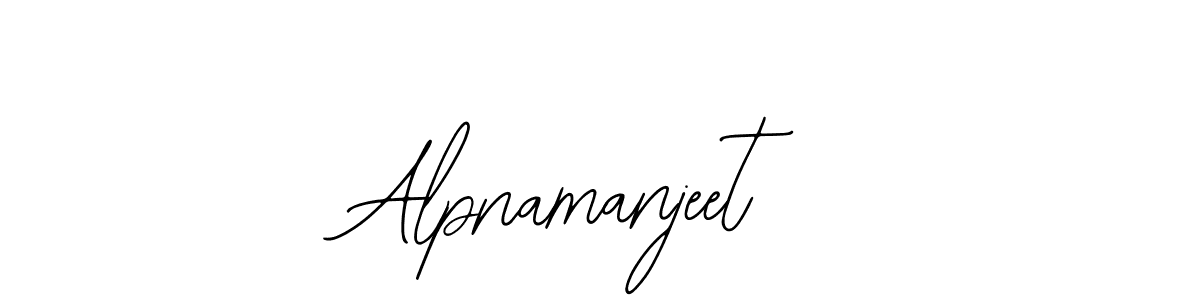 How to make Alpnamanjeet name signature. Use Bearetta-2O07w style for creating short signs online. This is the latest handwritten sign. Alpnamanjeet signature style 12 images and pictures png