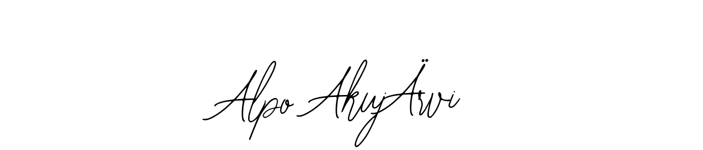 Also we have Alpo AkujÄrvi name is the best signature style. Create professional handwritten signature collection using Bearetta-2O07w autograph style. Alpo AkujÄrvi signature style 12 images and pictures png