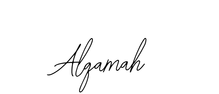 Bearetta-2O07w is a professional signature style that is perfect for those who want to add a touch of class to their signature. It is also a great choice for those who want to make their signature more unique. Get Alqamah name to fancy signature for free. Alqamah signature style 12 images and pictures png