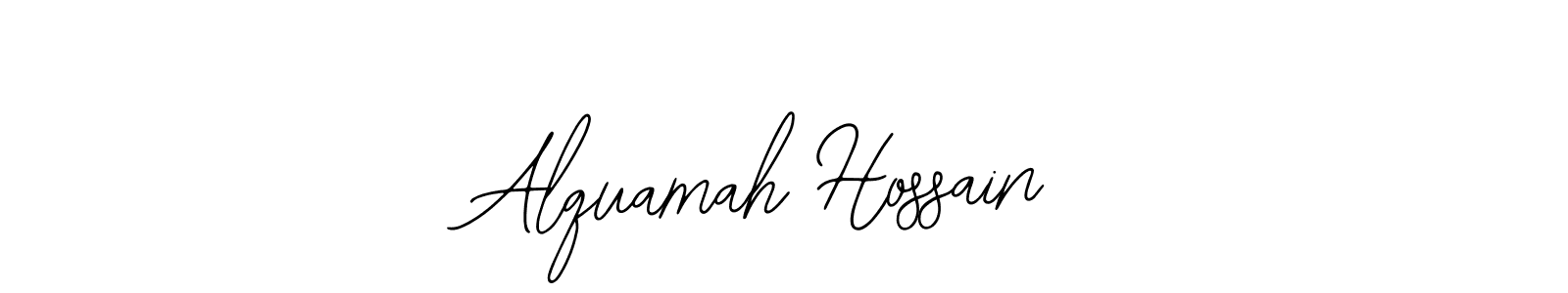 This is the best signature style for the Alquamah Hossain name. Also you like these signature font (Bearetta-2O07w). Mix name signature. Alquamah Hossain signature style 12 images and pictures png