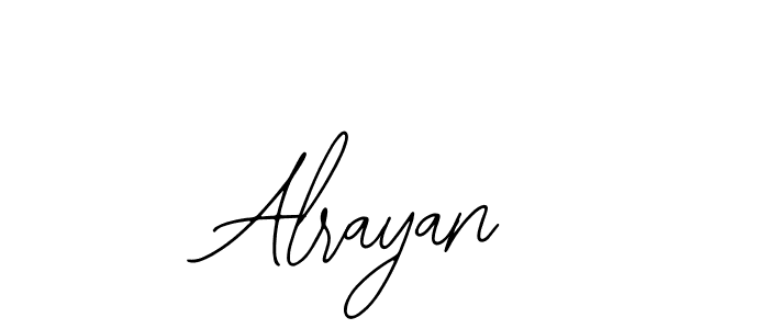 if you are searching for the best signature style for your name Alrayan. so please give up your signature search. here we have designed multiple signature styles  using Bearetta-2O07w. Alrayan signature style 12 images and pictures png