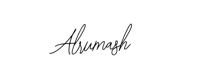 Use a signature maker to create a handwritten signature online. With this signature software, you can design (Bearetta-2O07w) your own signature for name Alrumash. Alrumash signature style 12 images and pictures png