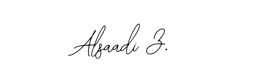 It looks lik you need a new signature style for name Alsaadi Z.. Design unique handwritten (Bearetta-2O07w) signature with our free signature maker in just a few clicks. Alsaadi Z. signature style 12 images and pictures png
