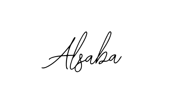 You should practise on your own different ways (Bearetta-2O07w) to write your name (Alsaba) in signature. don't let someone else do it for you. Alsaba signature style 12 images and pictures png