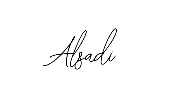Use a signature maker to create a handwritten signature online. With this signature software, you can design (Bearetta-2O07w) your own signature for name Alsadi. Alsadi signature style 12 images and pictures png