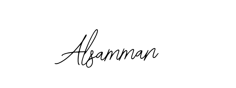 How to make Alsamman name signature. Use Bearetta-2O07w style for creating short signs online. This is the latest handwritten sign. Alsamman signature style 12 images and pictures png