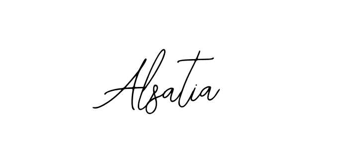 How to make Alsatia signature? Bearetta-2O07w is a professional autograph style. Create handwritten signature for Alsatia name. Alsatia signature style 12 images and pictures png