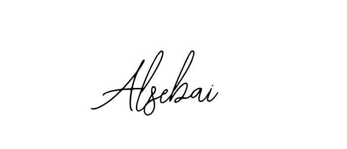 Use a signature maker to create a handwritten signature online. With this signature software, you can design (Bearetta-2O07w) your own signature for name Alsebai. Alsebai signature style 12 images and pictures png