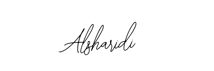 How to make Alsharidi name signature. Use Bearetta-2O07w style for creating short signs online. This is the latest handwritten sign. Alsharidi signature style 12 images and pictures png