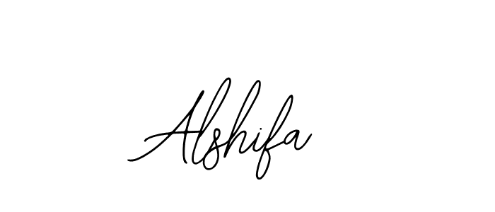 Use a signature maker to create a handwritten signature online. With this signature software, you can design (Bearetta-2O07w) your own signature for name Alshifa. Alshifa signature style 12 images and pictures png