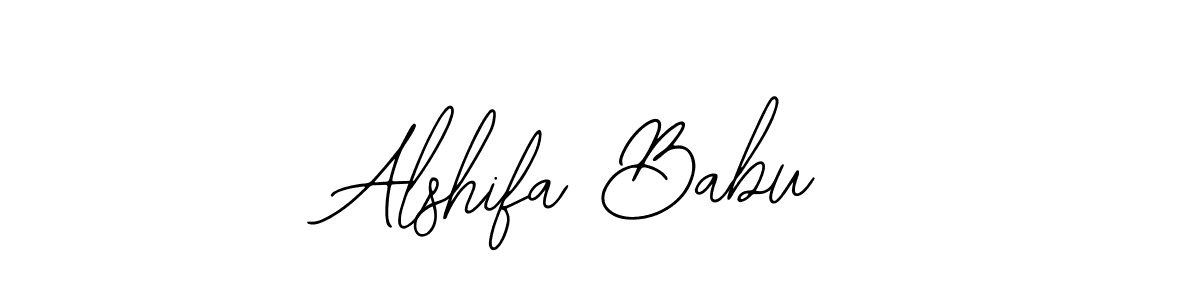Create a beautiful signature design for name Alshifa Babu. With this signature (Bearetta-2O07w) fonts, you can make a handwritten signature for free. Alshifa Babu signature style 12 images and pictures png