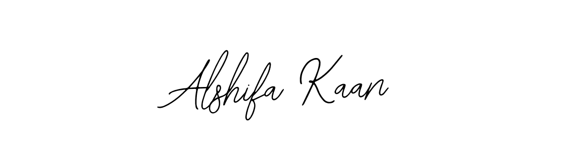 Design your own signature with our free online signature maker. With this signature software, you can create a handwritten (Bearetta-2O07w) signature for name Alshifa Kaan. Alshifa Kaan signature style 12 images and pictures png