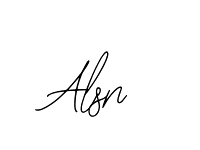 You should practise on your own different ways (Bearetta-2O07w) to write your name (Alsn) in signature. don't let someone else do it for you. Alsn signature style 12 images and pictures png