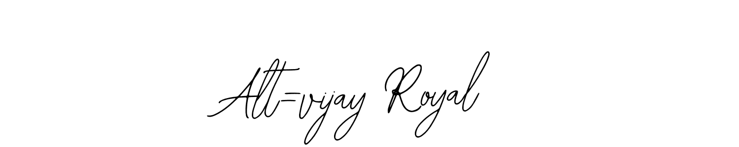 Use a signature maker to create a handwritten signature online. With this signature software, you can design (Bearetta-2O07w) your own signature for name Alt=vijay Royal. Alt=vijay Royal signature style 12 images and pictures png
