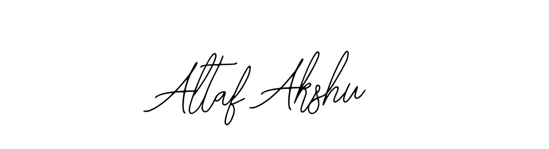 Also we have Altaf Akshu name is the best signature style. Create professional handwritten signature collection using Bearetta-2O07w autograph style. Altaf Akshu signature style 12 images and pictures png