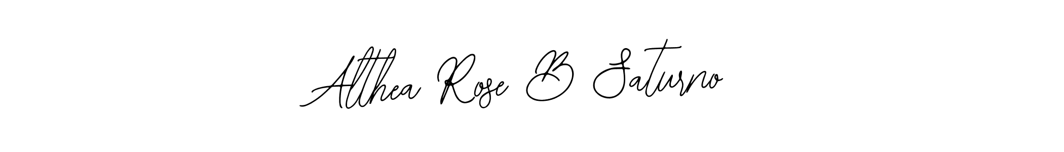 Make a beautiful signature design for name Althea Rose B Saturno. Use this online signature maker to create a handwritten signature for free. Althea Rose B Saturno signature style 12 images and pictures png