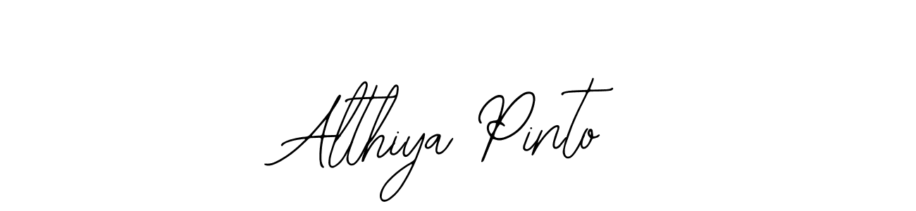 How to make Althiya Pinto signature? Bearetta-2O07w is a professional autograph style. Create handwritten signature for Althiya Pinto name. Althiya Pinto signature style 12 images and pictures png
