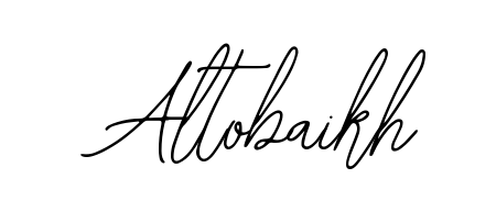 Create your official email sign-off with Altobaikh name in Bearetta-2O07w style. Crisp, clean, and perfectly legible across all screens. Altobaikh signature style 12 images and pictures png