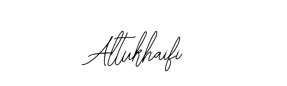 You should practise on your own different ways (Bearetta-2O07w) to write your name (Altukhaifi) in signature. don't let someone else do it for you. Altukhaifi signature style 12 images and pictures png