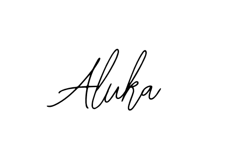 Make a beautiful signature design for name Aluka. With this signature (Bearetta-2O07w) style, you can create a handwritten signature for free. Aluka signature style 12 images and pictures png