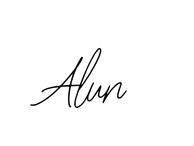 Design your own signature with our free online signature maker. With this signature software, you can create a handwritten (Bearetta-2O07w) signature for name Alun. Alun signature style 12 images and pictures png