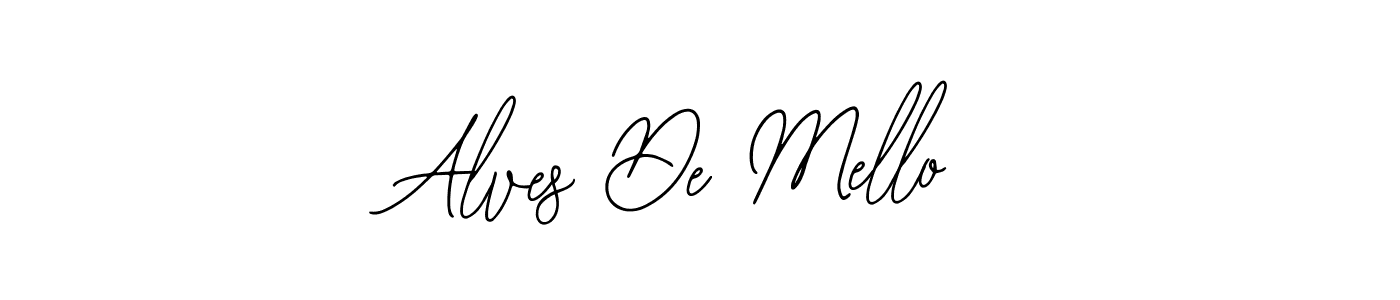 Create a beautiful signature design for name Alves De Mello. With this signature (Bearetta-2O07w) fonts, you can make a handwritten signature for free. Alves De Mello signature style 12 images and pictures png