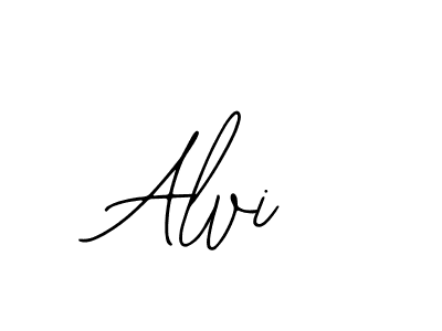 Use a signature maker to create a handwritten signature online. With this signature software, you can design (Bearetta-2O07w) your own signature for name Alvi. Alvi signature style 12 images and pictures png