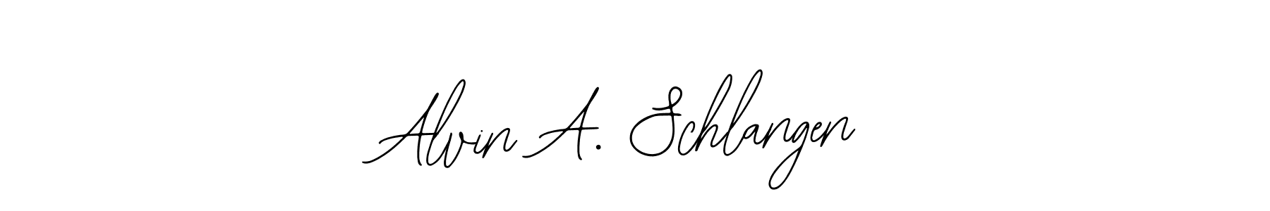 Create a beautiful signature design for name Alvin A. Schlangen. With this signature (Bearetta-2O07w) fonts, you can make a handwritten signature for free. Alvin A. Schlangen signature style 12 images and pictures png