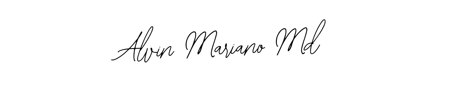 Design your own signature with our free online signature maker. With this signature software, you can create a handwritten (Bearetta-2O07w) signature for name Alvin Mariano Md. Alvin Mariano Md signature style 12 images and pictures png