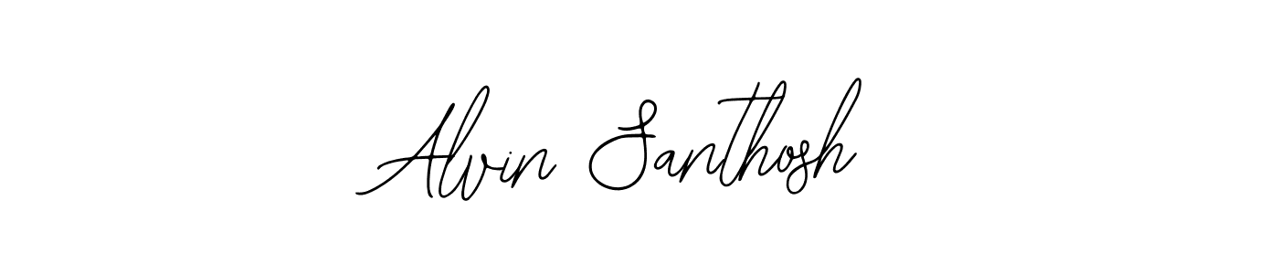 Design your own signature with our free online signature maker. With this signature software, you can create a handwritten (Bearetta-2O07w) signature for name Alvin Santhosh. Alvin Santhosh signature style 12 images and pictures png