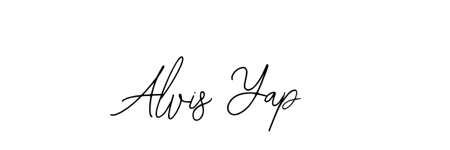 Make a beautiful signature design for name Alvis Yap. With this signature (Bearetta-2O07w) style, you can create a handwritten signature for free. Alvis Yap signature style 12 images and pictures png