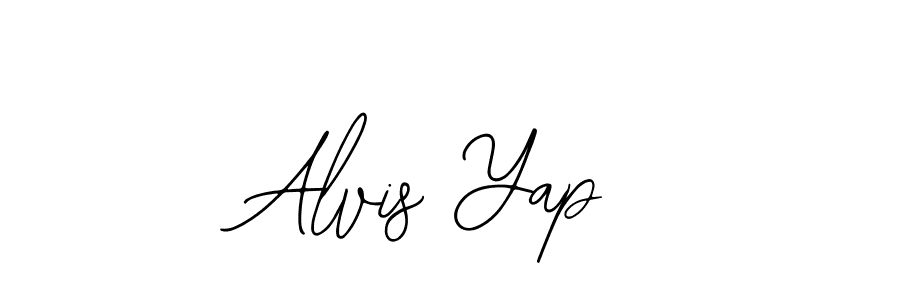 Similarly Bearetta-2O07w is the best handwritten signature design. Signature creator online .You can use it as an online autograph creator for name Alvis Yap. Alvis Yap signature style 12 images and pictures png