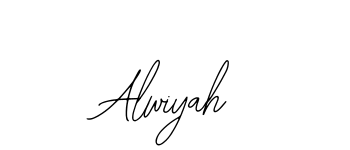 Design your own signature with our free online signature maker. With this signature software, you can create a handwritten (Bearetta-2O07w) signature for name Alwiyah. Alwiyah signature style 12 images and pictures png