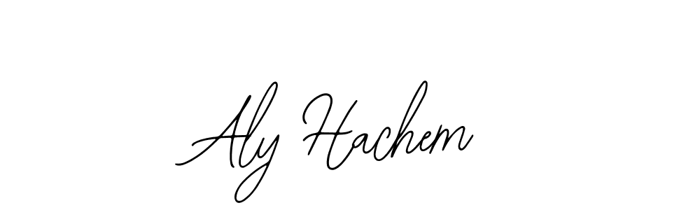 Use a signature maker to create a handwritten signature online. With this signature software, you can design (Bearetta-2O07w) your own signature for name Aly Hachem. Aly Hachem signature style 12 images and pictures png