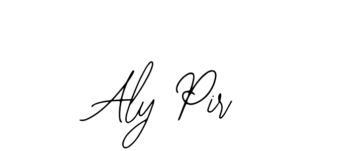 You should practise on your own different ways (Bearetta-2O07w) to write your name (Aly Pir) in signature. don't let someone else do it for you. Aly Pir signature style 12 images and pictures png