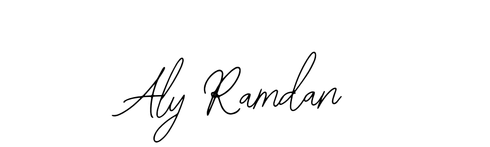 Use a signature maker to create a handwritten signature online. With this signature software, you can design (Bearetta-2O07w) your own signature for name Aly Ramdan. Aly Ramdan signature style 12 images and pictures png