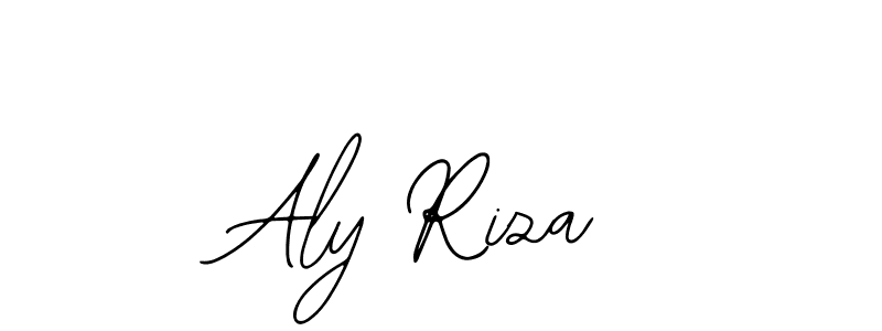 Design your own signature with our free online signature maker. With this signature software, you can create a handwritten (Bearetta-2O07w) signature for name Aly Riza. Aly Riza signature style 12 images and pictures png