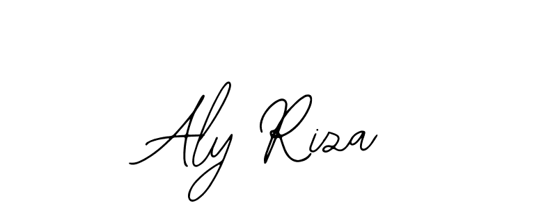 Design your own signature with our free online signature maker. With this signature software, you can create a handwritten (Bearetta-2O07w) signature for name Aly Riza. Aly Riza signature style 12 images and pictures png