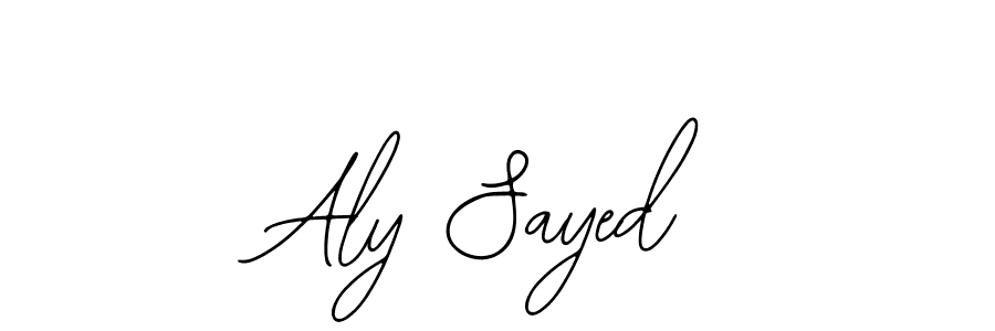 Make a beautiful signature design for name Aly Sayed. Use this online signature maker to create a handwritten signature for free. Aly Sayed signature style 12 images and pictures png
