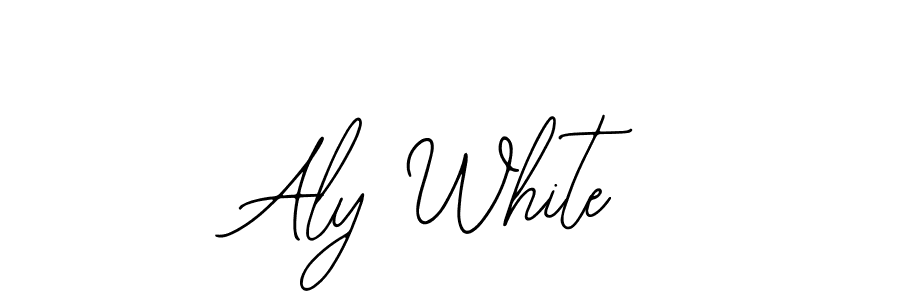 Aly White stylish signature style. Best Handwritten Sign (Bearetta-2O07w) for my name. Handwritten Signature Collection Ideas for my name Aly White. Aly White signature style 12 images and pictures png
