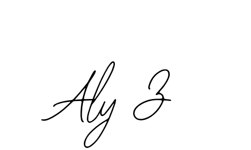 This is the best signature style for the Aly Z name. Also you like these signature font (Bearetta-2O07w). Mix name signature. Aly Z signature style 12 images and pictures png