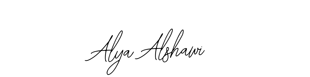 Make a beautiful signature design for name Alya Alshawi. With this signature (Bearetta-2O07w) style, you can create a handwritten signature for free. Alya Alshawi signature style 12 images and pictures png