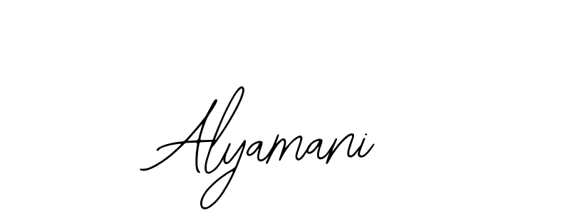 Also we have Alyamani name is the best signature style. Create professional handwritten signature collection using Bearetta-2O07w autograph style. Alyamani signature style 12 images and pictures png