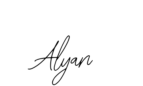 How to make Alyan signature? Bearetta-2O07w is a professional autograph style. Create handwritten signature for Alyan name. Alyan signature style 12 images and pictures png