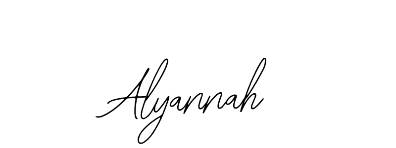 How to make Alyannah signature? Bearetta-2O07w is a professional autograph style. Create handwritten signature for Alyannah name. Alyannah signature style 12 images and pictures png