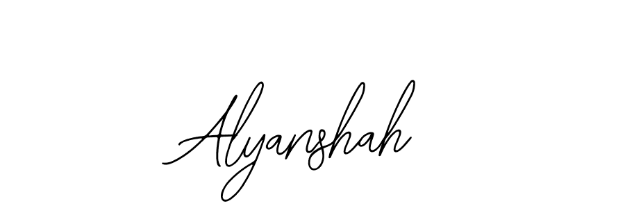 Also we have Alyanshah name is the best signature style. Create professional handwritten signature collection using Bearetta-2O07w autograph style. Alyanshah signature style 12 images and pictures png
