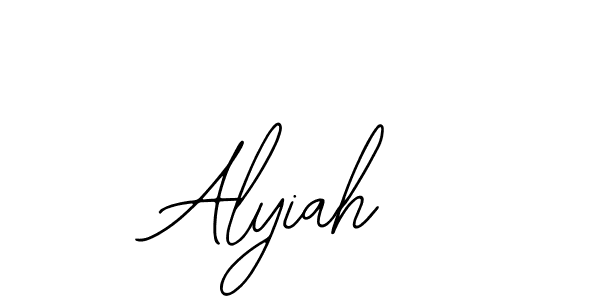 Use a signature maker to create a handwritten signature online. With this signature software, you can design (Bearetta-2O07w) your own signature for name Alyiah. Alyiah signature style 12 images and pictures png